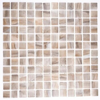 Фото AquaMo мозаїка Revolut Glass Mosaic Light Beige 31.7x31.7