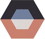 Фото Apavisa плитка Cube Red Natural Hexagon 25x29