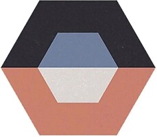 Фото Apavisa плитка Cube Red Natural Hexagon 25x29