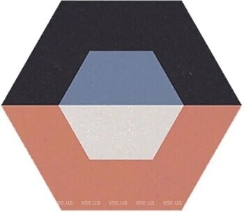 Фото Apavisa плитка Cube Red Natural Hexagon 25x29