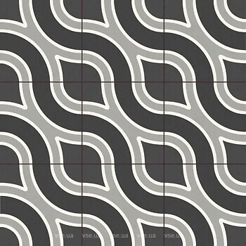 Фото Apavisa плитка Wave Black 59.2x59.2