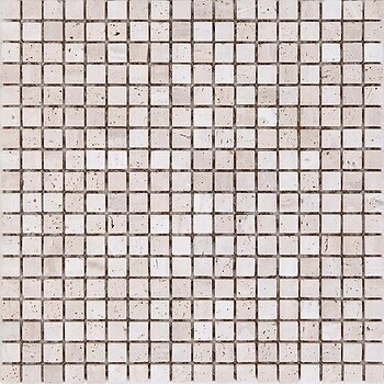 Фото Mozaico De Lux мозаика K-MOS Travertino T.U. Bianco 30.5x30.5