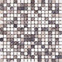 Фото Mozaico De Lux мозаика K-MOS Travertino Mix Emperador 30.5x30.5