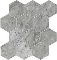 Фото Pastorelli мозаїка Sunshine Breccia Grey Esagona 8.5 mm 30x30 (P009640)
