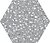 Фото Codicer 95 плитка Venice Silver Hex 22x25