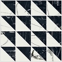 Фото Settecento мозаїка Reverse Mosaico Mix Crystal/Miroir Triangolo Lappato 30x30 (15644)