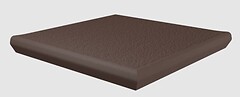 Фото Ceramika Paradyz ступень угловая с капиносом Sundown Marrone 33x33