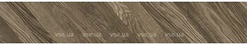 Фото Golden Tile плитка Terragres Wood Chevron коричнева Left 15x90 (9L7183)