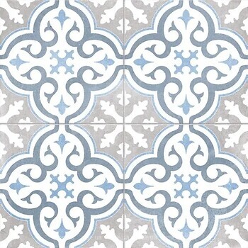 Фото Deseo Ceramica декор Hidraulico G Canterbury Blue Mat Pri 45x45