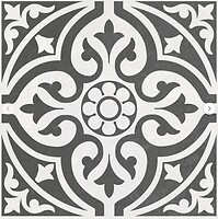 Фото Deseo Ceramica декор Hidraulicos Ronda Black 45x45