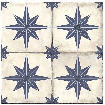 Фото Deseo Ceramica декор Hidraulicos Star Blue 45x45