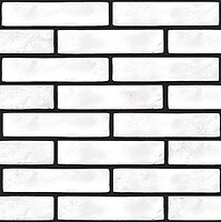 Фото Golden Tile плитка настінна Brickstyle Fino білий 6x25 (6F0020)