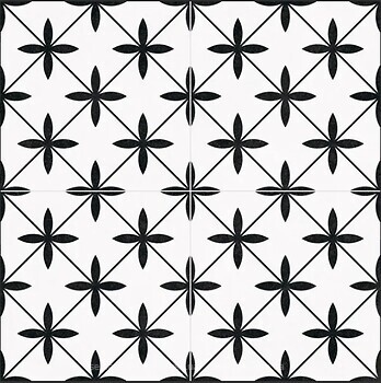 Фото Deseo Ceramica декор Hidraulicos Poole White 45x45