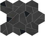 Фото Atlas Concorde мозаїка Boost Tarmac Mosaico Hex Black Matt 25x28.5 (AN7B)