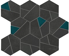 Фото Atlas Concorde мозаїка Boost Tarmac Mosaico Hex Jade Matt 25x28.5 (AN7A)