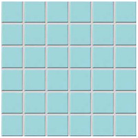 Фото Rako мозаика Color Two голубая матовая 29.7x29.7 Куб 4.7x4.7 (GDM05003)