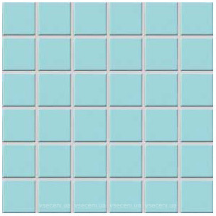 Фото Rako мозаика Color Two голубая матовая 29.7x29.7 Куб 4.7x4.7 (GDM05003)