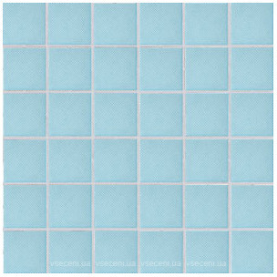 Фото Rako мозаїка Color Two блакитна матова 29.7x29.7 Куб 4.7x4.7 (GRS05603)
