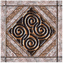 Фото Inter Cerama декор Etruscan коричневий 13.7x13.7