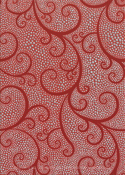 Фото БерезаКерамика декор Капри жемчуг красный 25x35
