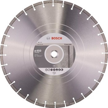 Фото Bosch алмазний відрізний сегментний 450x3.6x25.4 мм (2608602546)