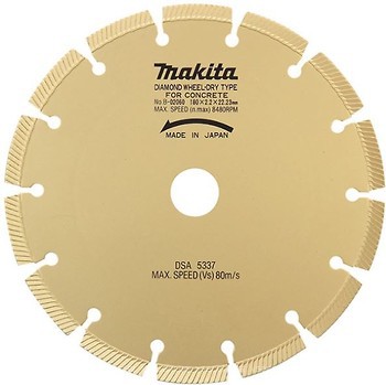Фото Makita алмазний відрізний сегментний 180x2.2x22.23 мм (B-02060)
