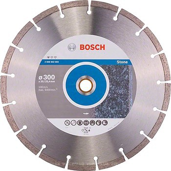 Фото Bosch алмазний відрізний сегментний 300x3.1x25.4/20 мм (2608602602)