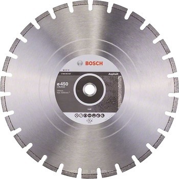 Фото Bosch алмазний відрізний сегментний 450x3.2x25.4 мм (2608602627)