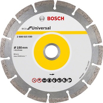 Фото Bosch алмазний відрізний сегментний 180x2.2x22.23 мм (2608615030)