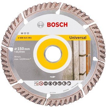 Фото Bosch алмазний відрізний сегментний 150x2.4x22.23 мм (2608615061)