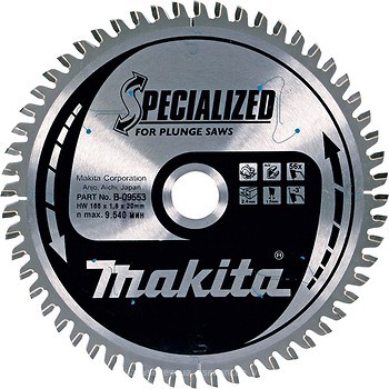 Фото Makita Specialized пильний 160x1.8x20 мм (B-09553)