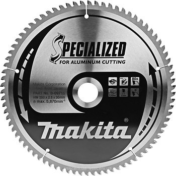 Фото Makita Specialized пильний 260x2.2x30 мм (B-09715)