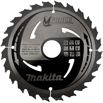 Фото Makita MForce пильний 170x1.2x30 мм (B-08012)