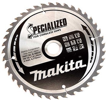 Фото Makita Specialized пильный 165x1x20 мм (B-09232)