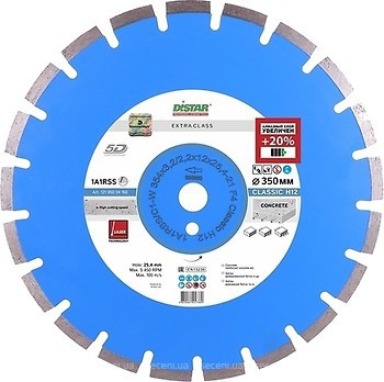 Фото Distar Classic H12 алмазный отрезной сегментный 404x3.5/2.5x25.4 мм (12185004121)