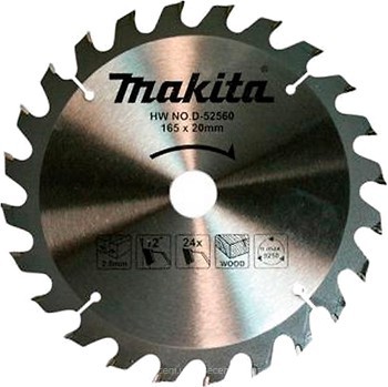 Фото Makita ТСТ пильный 165x1.2x20 мм (D-52560)