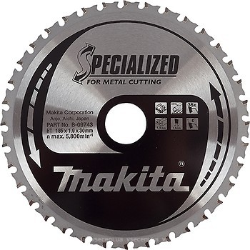 Фото Makita Specialized пильний 185x1.9x30 мм (B-09743)