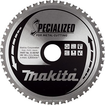 Фото Makita Specialized пильный 185x1.6x30 мм (B-09787)