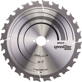 Фото Bosch Speedline пильный 250x3.2x30 мм (2608640680)