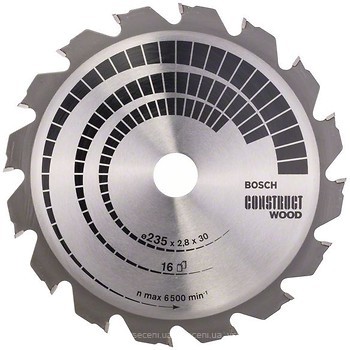 Фото Bosch Construct Wood пильный 235x1.8x30 мм (2608640636)