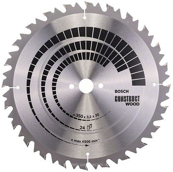 Фото Bosch Construct Wood пильный 350x2.2x30 мм (2608640702)