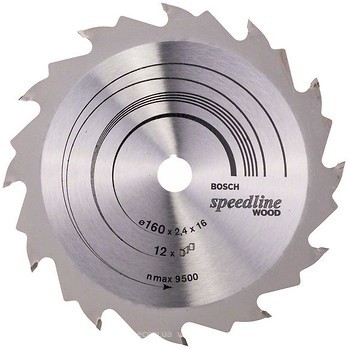 Фото Bosch Speedline Wood пильный 160x1.6x16 мм (2608640784)