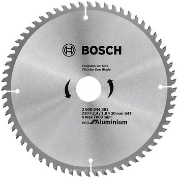 Фото Bosch Eco for Aluminium пильний 210x1.8x30 мм (2608644391)
