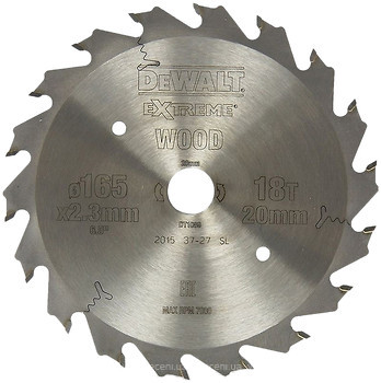 Фото DeWALT пильний 165x1.6x20 мм (DT1089)