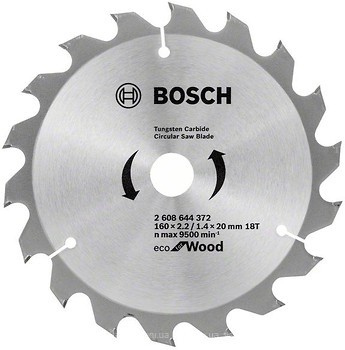 Фото Bosch Eco for wood пильний 160x1.4x20 мм (2608644372)
