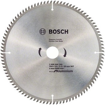 Фото Bosch Eco for Aluminium пильний 254x2.2x30 мм (2608644395)