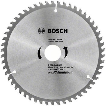 Фото Bosch Eco for Aluminium пильний 190x1.6x30 мм (2608644389)