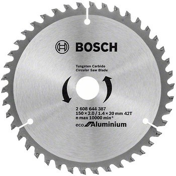 Фото Bosch Eco for Aluminium пильний 150x1.4x20 мм (2608644387)