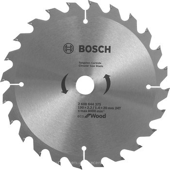 Фото Bosch Eco for wood пильний 190x1.4x20 мм (2608644375)