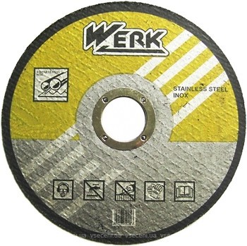 Фото Werk абразивний відрізний плоский 125x1.6x22.23 мм (WE201106/34008)